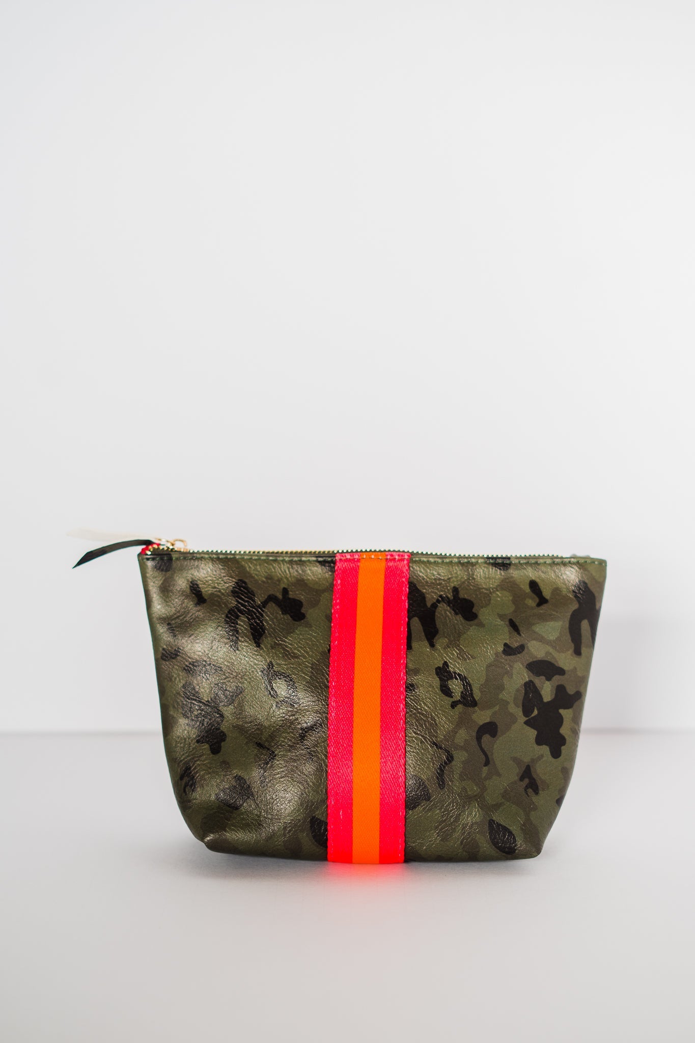 Vegan Stripe Bag | Camo w/ Bright Stripe - Aspen Lane 