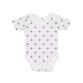 Fleur de Lis Bodysuit : Purple & Gold - Aspen Lane 