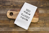 Best Wishes Warmest Regards Schitts Creek Flour Sack Towel - Aspen Lane 