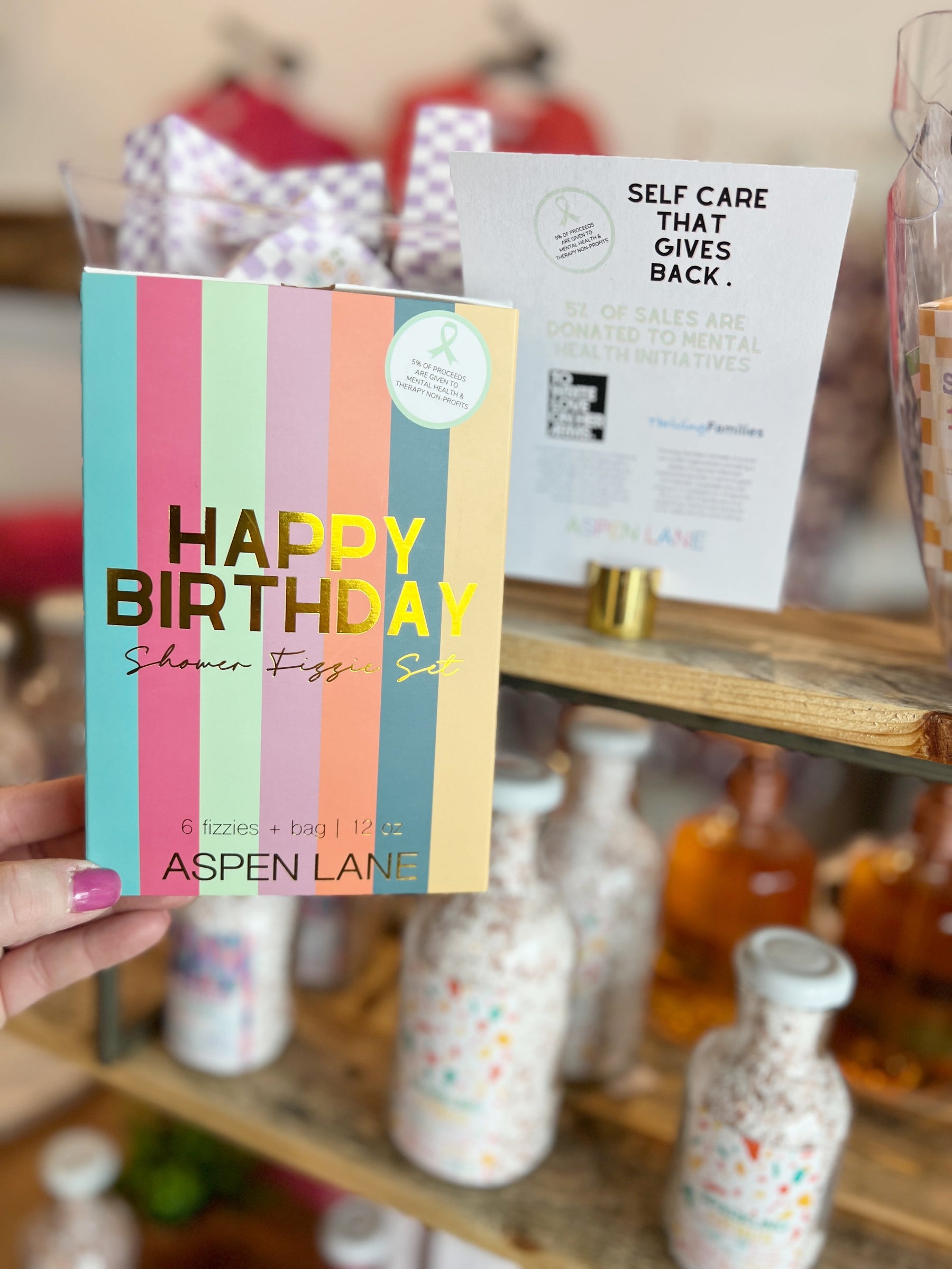 Happy Birthday Shower Steamer Fizzie Set - Aspen Lane 