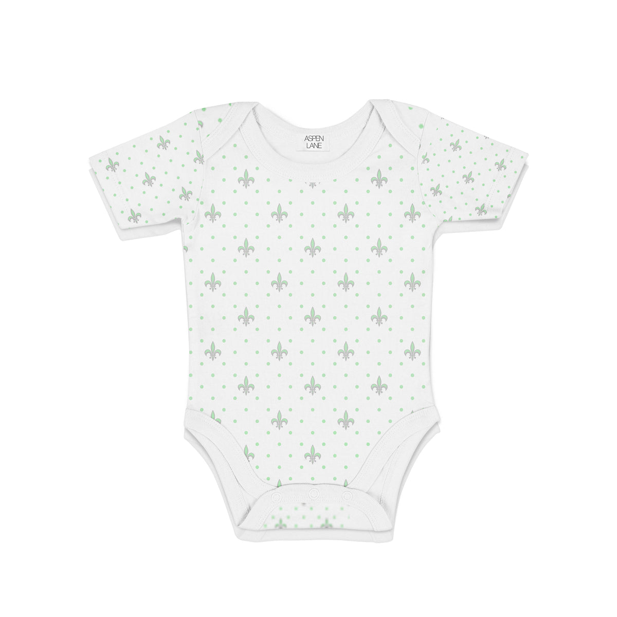 Fleur de Lis Bodysuit : Mint Green - Aspen Lane 