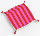 Striped Love Red & Pink Trinket Tray | Case of 3 ($9/ea)