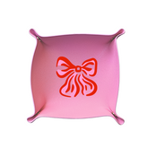 Bow Trinket Tray (Pink) | Case of 3 ($9/ea)