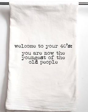 Welcome to 40s Gift Towel